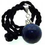 20mm Lapis Lazuli Gemstone Sphere Pendant